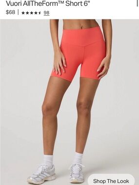 Vuori Coral High-Rise Bike Shorts